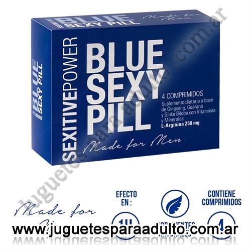 Accesorios, Accesorios eroticos, Blue sexy pill vigorizante Masculino
